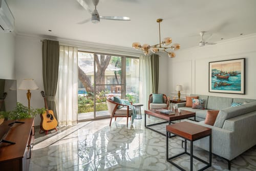 Kensho Hibiscus | Serene 3-BHK Villa With Common Pool, Plunge Pool & Lift; Near Popular Beaches – 3 bedroom villa in South Goa, Goa