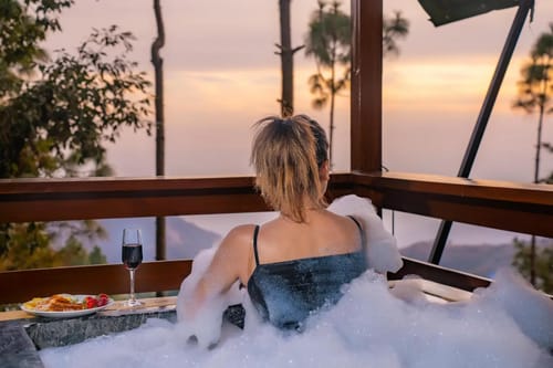The Kingfisher Treehouse With Jacuzzi – 1 bedroom villa in Mussoorie, Uttarakhand