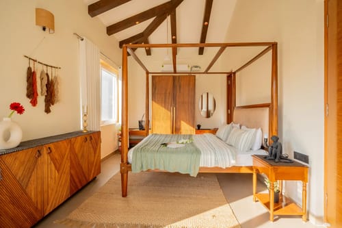 Villa Aarna | Tropical 3-BHK Villa Near Ozran Beach With Private Pool & Lounge Area