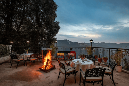 Meridian Oaks Estate | Lounge Areas | Outdoor Area With Hill Views – 1 bedroom villa in Shimla, Himachal Pradesh