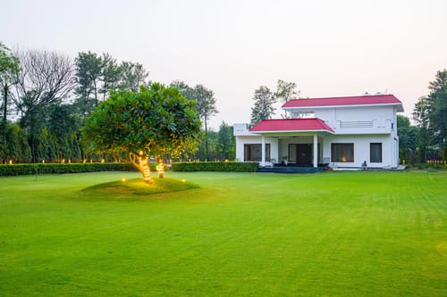Sanisa Farm | 3-BHK Farmhouse With Private Pool, Game Zone & Lush Garden
