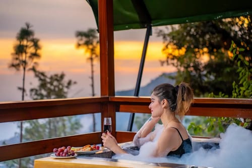 The Kingfisher Treehouse With Jacuzzi – 1 bedroom villa in Mussoorie, Uttarakhand