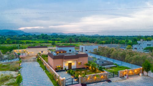 The Bliss Hushwood | 2-BHK Villa With Private Pool, Lush Garden & Poolside Gazebo; Pet-friendly