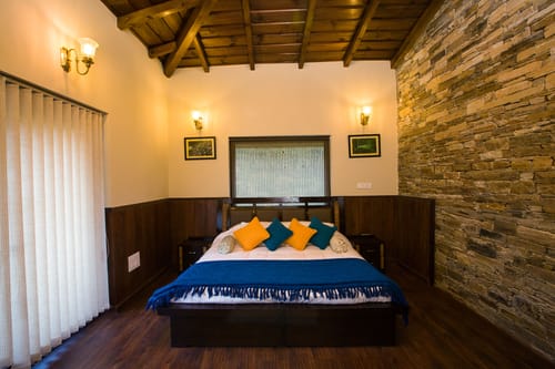 GlenBrook Estate Juniper | Hillside 1-BHK Suite with Shared Gazebo, Restro & Lounge Area Near Waterfall