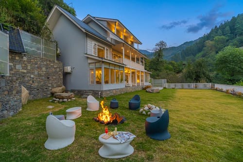 Riverside Symphony – 5 bedroom villa in Manali, Himachal Pradesh