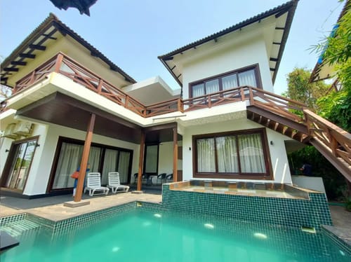 Indah | 4-BHK | Pvt Pool, Garden & Gazebo | Ent Room – 4 bedroom villa in North Goa, Goa