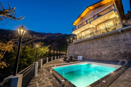 Sunset Springs w/ Heated Swimming Pool – 3 bedroom villa in Nainital, Uttarakhand