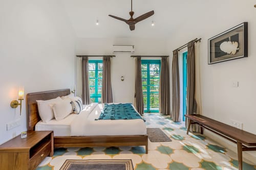 Casa Lotus | 3-BHK Villa with Private Pool, Cosy Nook, Balconies; in a Gated Complex – 3 bedroom villa in North Goa, Goa
