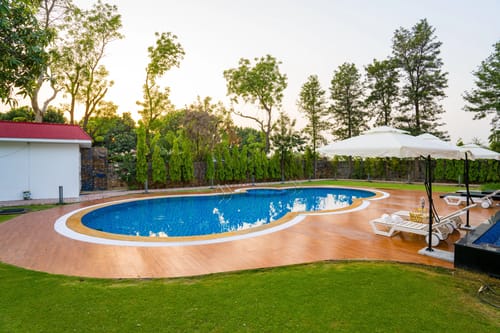 Sanisa Farm | 3-BHK Farmhouse With Private Pool, Game Zone & Lush Garden
