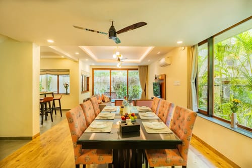 Villa Judiline | Elegant Pet-friendly 3-BHK Villa With Pvt Pool, Indoor Bar & Outdoor Sitting