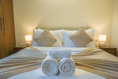 Veera Marina | Charming 3-BHK Apt Near Candolim Beach With Common Pools & Lift