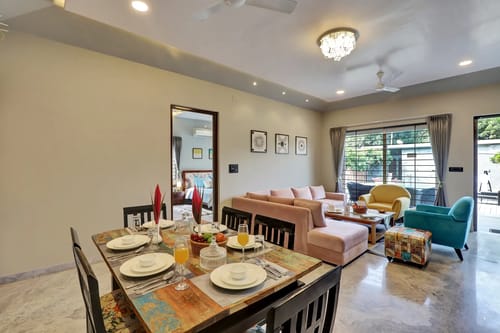 Radhyam | Charming 2–BHK Escape With Private Pool, Garden & Aravalli Hill Views