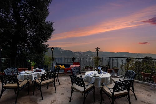 Meridian Oaks Estate | Lounge Areas | Outdoor Area With Hill Views – 1 bedroom villa in Shimla, Himachal Pradesh