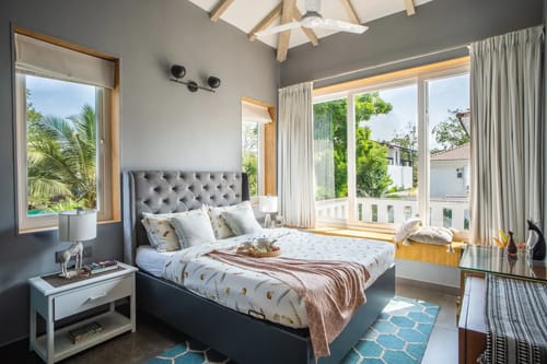 Villa Aarna | Tropical 3-BHK Villa Near Ozran Beach With Private Pool & Lounge Area