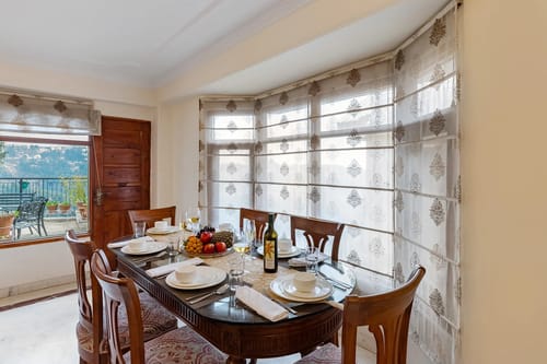 Meridian Oaks Estate | Lounge Areas | Outdoor Area With Hill Views – 1 bedroom villa in Shimla, Himachal Pradesh