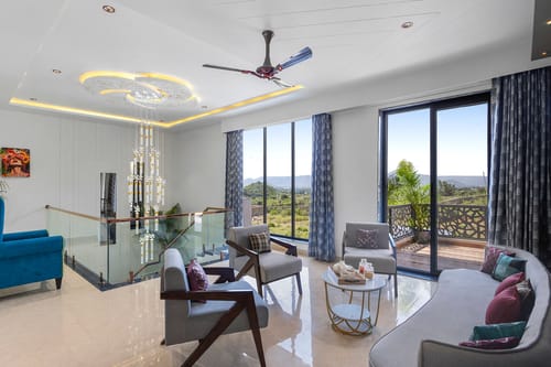 Shreya Blossom Retreat | 4-BHK Villa With Private Pool, Gazebo, Garden, Bar & Scenic Aravali Views