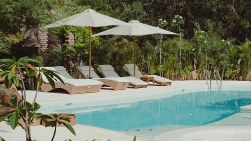 Bali Bay | 2 Balinese-Inspired 2-BHKs & 2 Boho Tents with a Shared Pool, Jacuzzi, Bar Lounge & Cabanas – 6 bedroom villa in Bengaluru, Karnataka