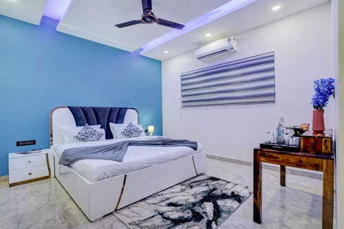 Amaltas | 4 BHK Countryside Hideaway With Pvt Pool, Lush Garden & 360 Aravalli Views