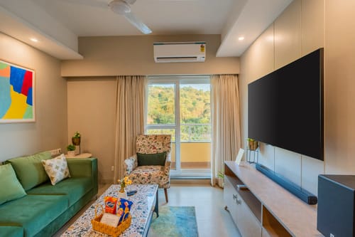 Veera Marina | 3-BHK Penthouse With Terrace, Common Pools & Lift, Near Candolim Beach