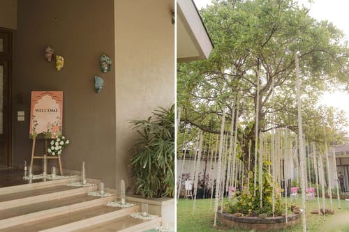 Celebration Venue at Nivaant Farms and Cottages – 17 bedroom villa in Karjat, Maharashtra