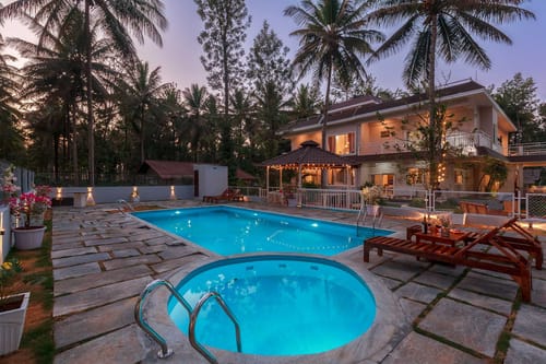 Bask In The Greens – 4 bedroom villa in Coorg, Karnataka