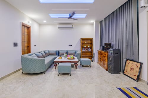 Amaltas | 4 BHK Countryside Hideaway With Pvt Pool, Lush Garden & 360 Aravalli Views