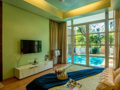 Dahlia | Tropical 4-BHK Villa With Private Pool, Gazebo, Garden | Near Baga & Calangute Beaches – 4 bedroom villa in North Goa, Goa