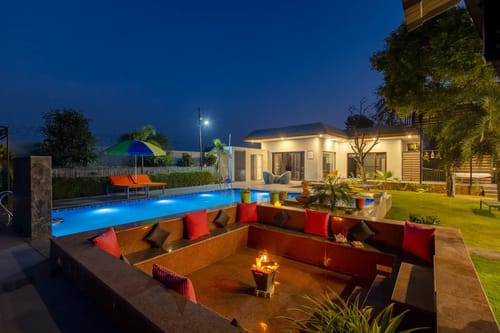 Aarul Farm | 1 Acre Pet-friendly 4-BHK With Pvt Pool, Gazebos & Game Zone – 3 bedroom villa in Delhi-ncr, Haryana
