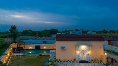 The Bliss Nestlewood | 2-BHK Villa With Private Pool, Lush Garden & Poolside Gazebo