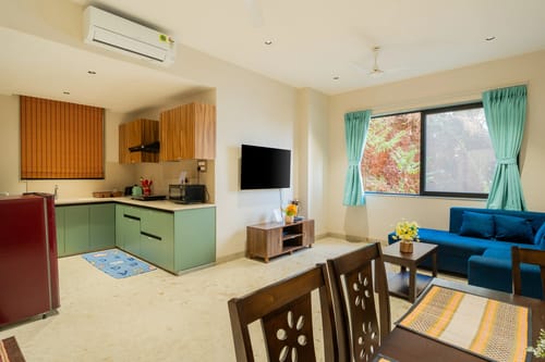 Kamerios Verano | 1-BHK | Common Rooftop Pool | Lift  – 1 bedroom villa in North Goa, Goa