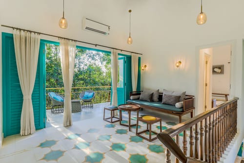 Casa Lotus | 3-BHK Villa with Private Pool, Cosy Nook, Balconies; in a Gated Complex – 3 bedroom villa in North Goa, Goa