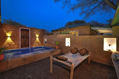 Bagh Serai | Cottage With Plunge Pool on 5-Acre Land Near Forest With Common Pool & Restro