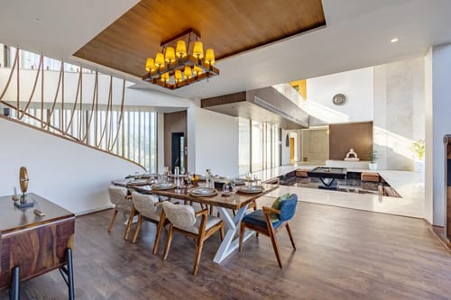 Kvanya Mansion | Regal 5-BHK Getaway With Pvt Pool, Home Theater, Gym & Garden