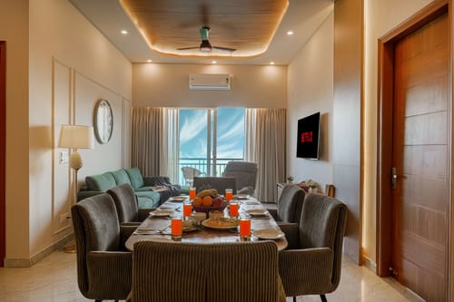 Dochi  |  4-BHK apartment with Hill Views, Living Room, & Balconies – 4 bedroom villa in Kasauli, Himachal Pradesh