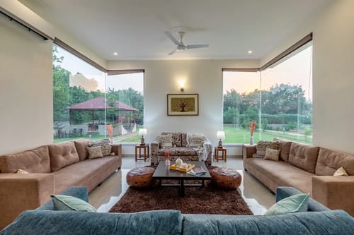 Raga | 2-BHK | Pvt Pool | Garden | Gazebo | Entertainment Lounge | Kids Play Area
