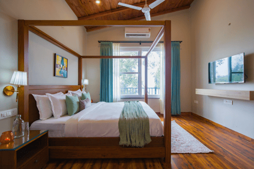 Twin Chalets | 4-BHK  Pet-friendly Escape With Valley-facing lawn, Terrace & 2 Living Rooms – 4 bedroom villa in Nainital, Uttarakhand