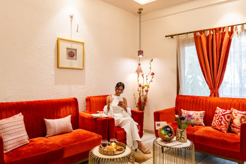 The Jazminn Earthroom | 3-BHK Pet-friendly Apartment with Shared Sit Out Area | Near Bengaluru Palace – 3 bedroom villa in Bengaluru, Karnataka