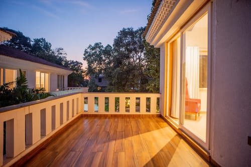 Villa Aarna | Tropical 3-BHK Villa Near Ozran Beach With Private Pool & Lounge Area