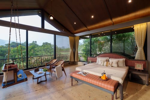 Celebration Venue at Nivaant Farms and Cottages – 17 bedroom villa in Karjat, Maharashtra