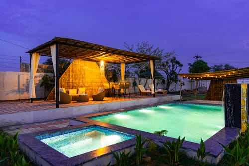 Fable Farm | 4-BHK Villa with Private Pool, Gazebo & Garden – 4 bedroom villa in Jaipur, Rajasthan