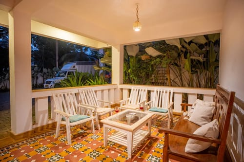 Villa Aarna | Tropical 3-BHK Villa Near Ozran Beach With Private Pool & Lounge Area