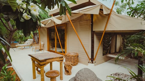 Bali Bay | 2 Balinese-Inspired 2-BHKs & 2 Boho Tents with a Shared Pool, Jacuzzi, Bar Lounge & Cabanas – 6 bedroom villa in Bengaluru, Karnataka