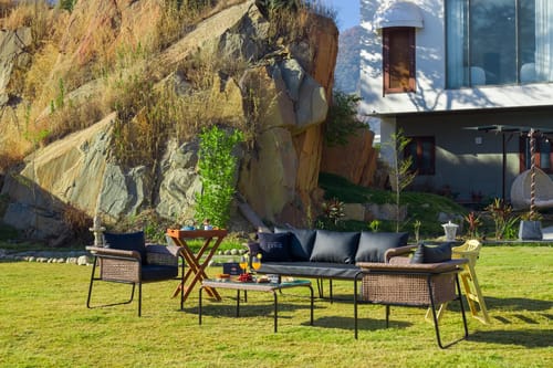 Kvanya Mansion | Regal 5-BHK Getaway With Pvt Pool, Home Theater, Gym & Garden