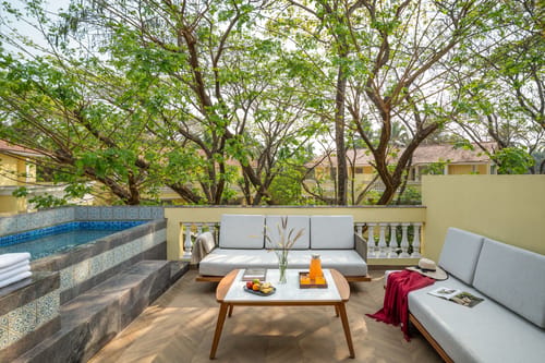 Kensho Hibiscus | Serene 3-BHK Villa With Common Pool, Plunge Pool & Lift; Near Popular Beaches – 3 bedroom villa in South Goa, Goa