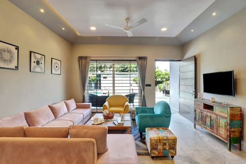 Radhyam | Charming 2–BHK Escape With Private Pool, Garden & Aravalli Hill Views