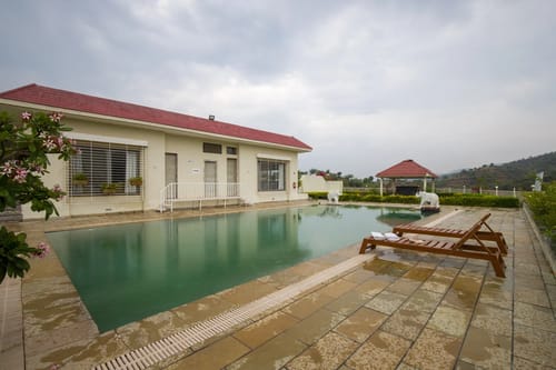 Shourya Celesta | Charming Hilltop 3-BHK Villa With Private Pool, Garden & Terrace – 3 bedroom villa in Udaipur, Rajasthan