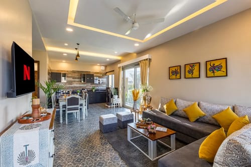Heaven in Hills Kahili | Pet-friendly 2-BHK Villa With Private Pool & Garden  – 2 bedroom villa in Udaipur, Rajasthan