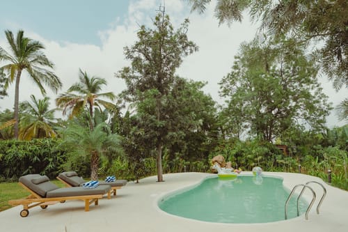 Ananta Bliss Talam | 2-BHK Pet-friendly Villa & 1 Tent On 1-Acre of Land with Shared Pool, Firepit, Garden & Gazebo