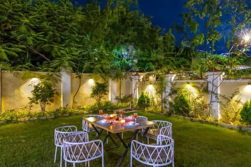 Palazao | Country-Style 3-BHK Villa with Private pool, Gazebo and Landscaped Garden – 3 bedroom villa in Udaipur, Rajasthan