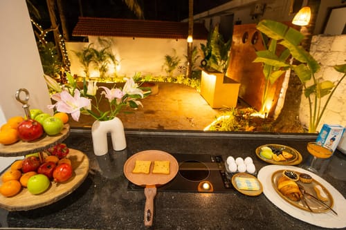 House of Neptune | 1-BHK Boutique Villa | Open Kitchen | Sit-out area | 10 Meters from Ashwem Beach